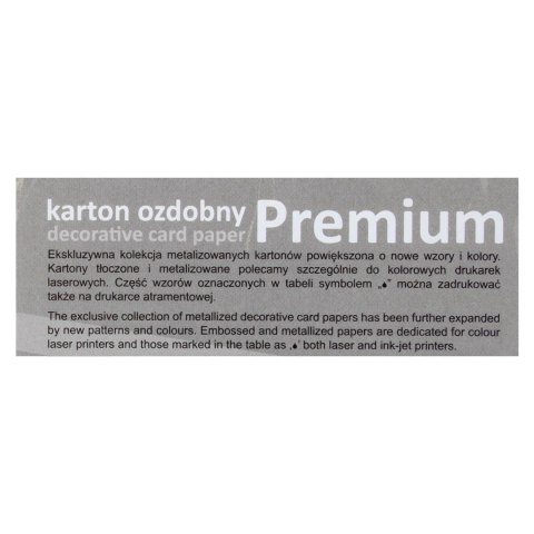 KARTON OZDOBNY A4 250 G ZŁOTY GALERIA PAPIERU OP.20 ARK. ARGO 200776 ARG ARGO