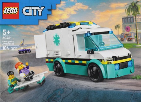 KLOCKI KONSTRUKCYJNE LEGO CITY KARETKA POGOTOWIA LEGO 60451 LEGO