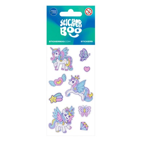 NAKLEJKI 6X13 UNICORN STISKER BOO 550329 STICKERBOO-NAKLEJKI