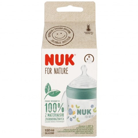 NUK BUTELKA ZE SMOCZKIEM SILIKONOWYM 150 ML S FOR NATURE MIX KOLORÓW 10743076 NUK