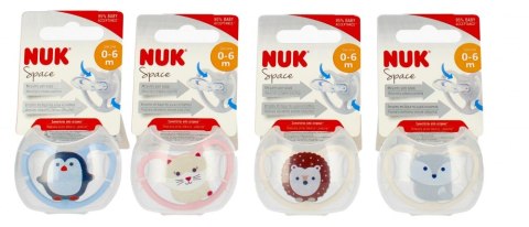 NUK SMOCZEK USPOKAJAJĄCY 0-6M SILIKONOWY SPACE MIX 10730331 NUK