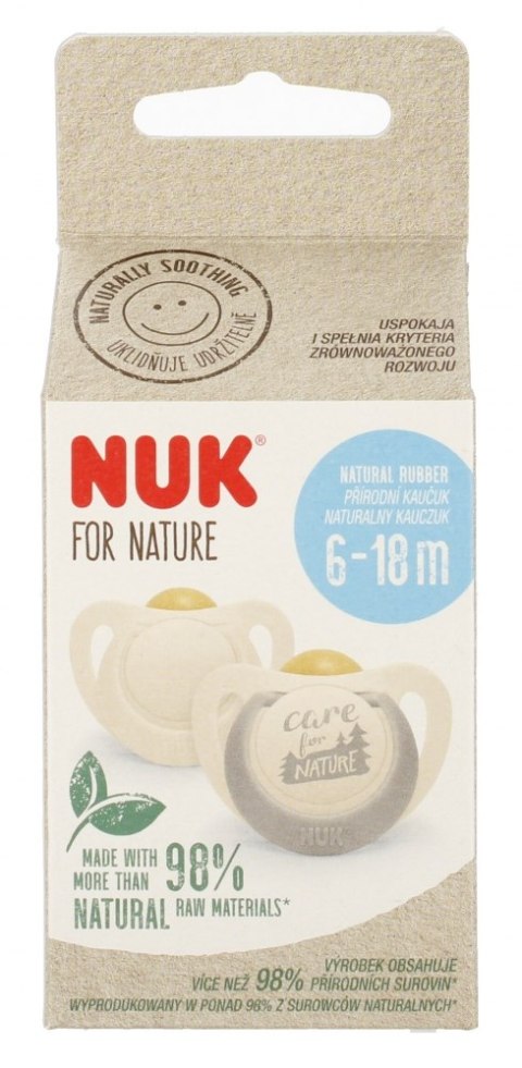 NUK SMOCZEK USPOKAJAJĄCY LATEKSOWY 6-18M FOR NATURE MIX 10734083 NUK