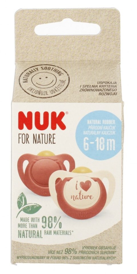 NUK SMOCZEK USPOKAJAJĄCY LATEKSOWY 6-18M FOR NATURE MIX 10734083 NUK