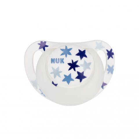 NUK SMOCZEK USPOKAJAJĄCY SILIKONOWY 6-18 M STAR NIGHT MIX 10736752 NUK