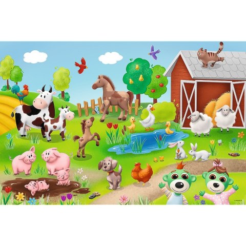 PUZZLE 24 ELEMENTY MAXI BOBASKI I ZWIERZĘTA TREFL 14372 TR TREFL