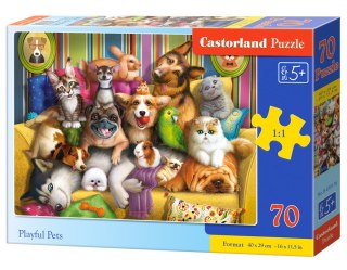 PUZZLE 70 EL. PLAYFUL PETS CASTORLAND B-070176 CASTOR