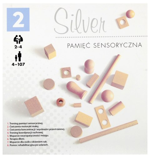 GRA PAMIĘĆ SENSORYCZNA DREWNIANA SILVER PLX ALEXANDER 2872 ALX ALEXANDER