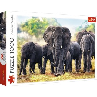 PUZZLE 1000 ELEMENTÓW AFRYKAŃSKIE SŁONIE TREFL 10442 TR TREFL