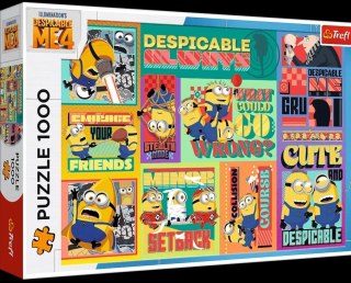 PUZZLE 1000EL GRU I MINIONKI POD PRZYKRYWKĄ TREFL 10820 TR TREFL