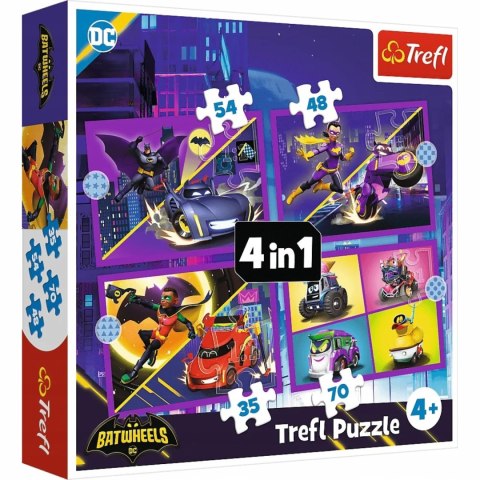 PUZZLE 4W1 POZNAJ BATWHEELS TREFL 34658 TR TREFL