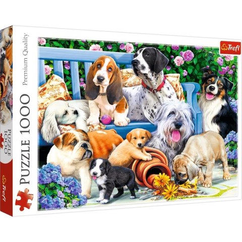 PUZZLE 500 ELEMENTÓW PSY W OGRODZIE TREFL 10556 TR TREFL