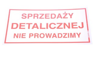 TABLICZKA INFORMACYJNA PLASTIKOWA 165X305 PALENIE SZKODZI KORFED 22126801 KORFED