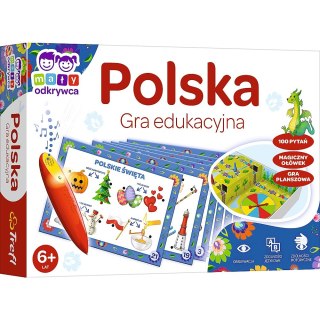 GRA EDUKACYJNA POLSKA Z MAGICZNYM OŁÓWKIEM TREFL 02114