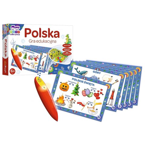 GRA EDUKACYJNA POLSKA Z MAGICZNYM OŁÓWKIEM TREFL 02114