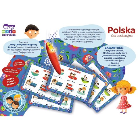 GRA EDUKACYJNA POLSKA Z MAGICZNYM OŁÓWKIEM TREFL 02114