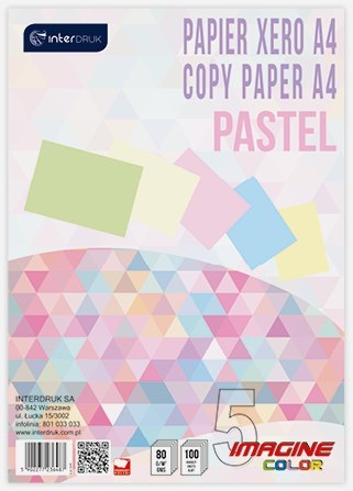 PAPIER XERO A4 KOLOROWY 80 G MIX INTERDRUK 236487