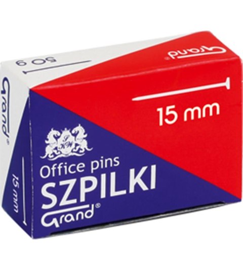 SZPILKI KRÓTKIE GRAND 15 MM 50 G