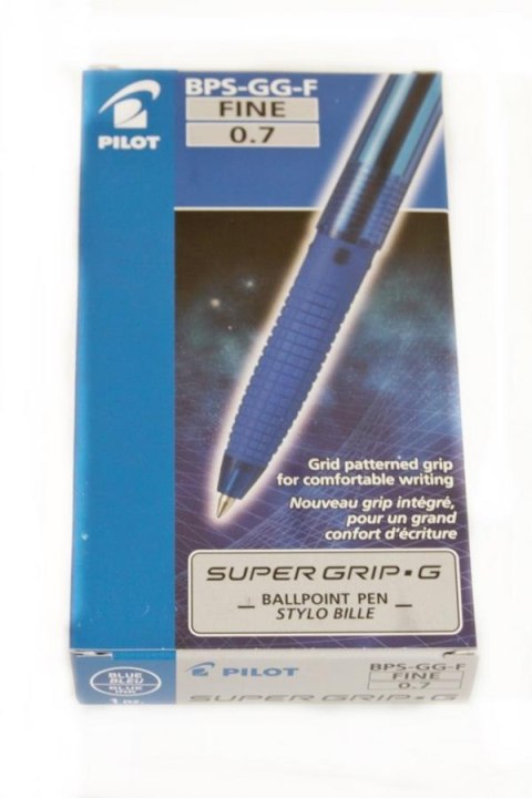 DŁUGOPIS ZAMYKANY SUPER GRIP NIEBIESKI A 12 PILOT PIBS-GG-FL