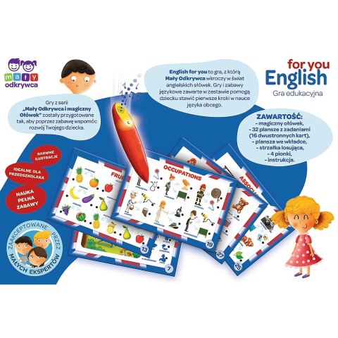 GRA EDUKACYJNA ENGLISH Z MAGICZNYM OŁÓWKIEM TREFL 02113 TR