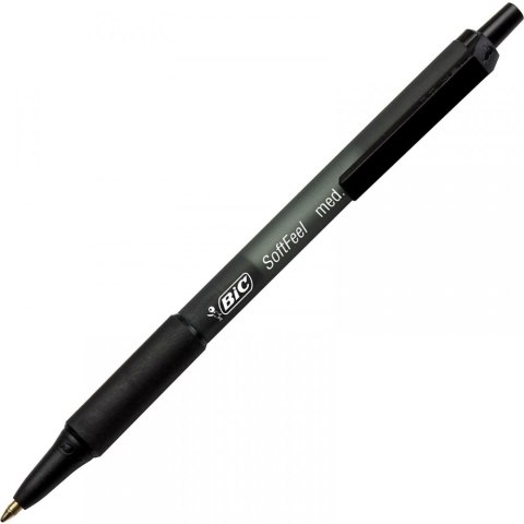 DŁUGOPIS AUTOMATYCZNY SOFT FEEL CZARNY OP.12 SZT. BIC 837397