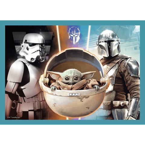 PUZZLE 4W1 MANDALORIAN STAR WARS PUD TREFL 34397