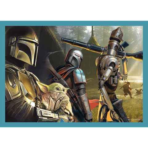 PUZZLE 4W1 MANDALORIAN STAR WARS PUD TREFL 34397