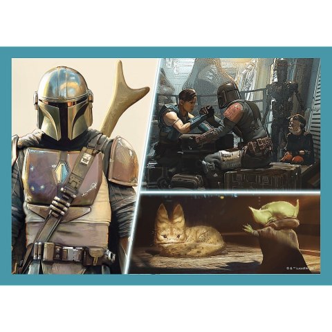 PUZZLE 4W1 MANDALORIAN STAR WARS PUD TREFL 34397