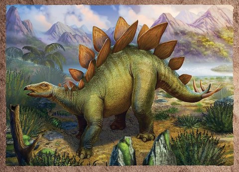 PUZZLE 4W1 CIEKAWE DINOZAURY PUD TREFL 34383