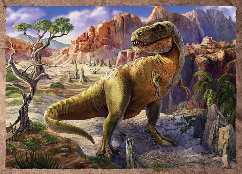 PUZZLE 4W1 CIEKAWE DINOZAURY PUD TREFL 34383