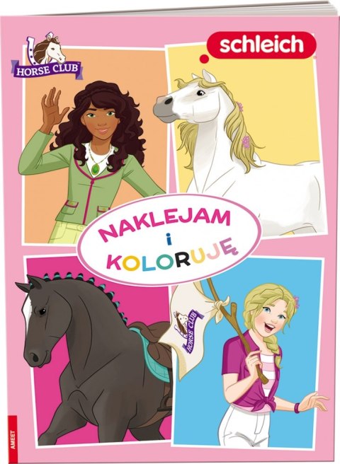 MALOWANKA A4 SCHLEICH HORSE CLUB NAKLEJAM I KOLORUJĘ AMEET