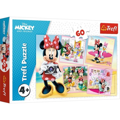 PUZZLE 60 ELEMENTÓW UROCZA MINNIE TREFL 17360