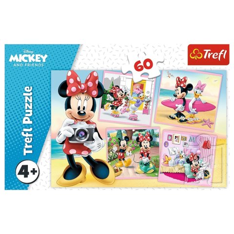 PUZZLE 60 ELEMENTÓW UROCZA MINNIE TREFL 17360