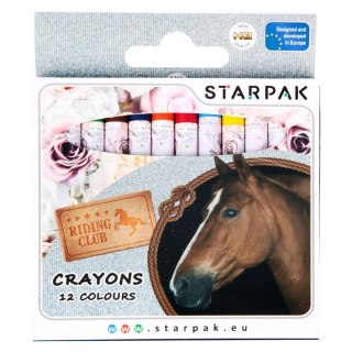 KREDKI WOSKOWE 12 KOLORÓW HORSES STARPAK 274530