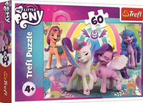 PUZZLE 60 ELEMENTÓW UROCZE KUCYKI PONY PUD TREFL 17369 TR