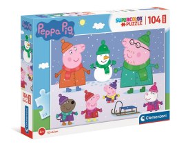 Clementoni - Puzzle 104el. Maxi Peppa Pig