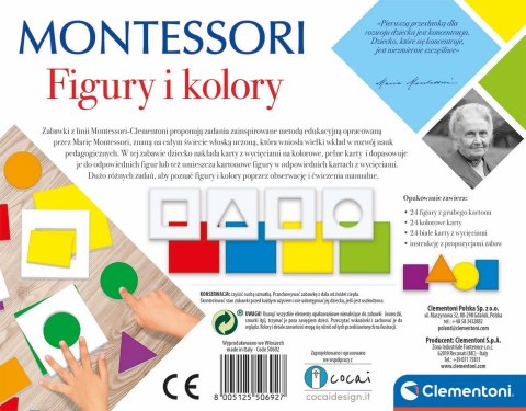 Clementoni: Gry Edukacyjne - Montessori kształty i kolory