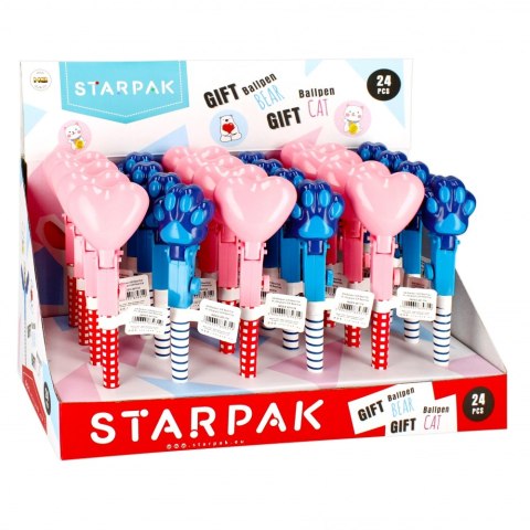 DŁUGOPIS ZAMYKANY GIFT MIŚ/SERCE STARPAK 491314