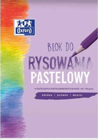 BLOK RYSUNKOWY A4 OXFORD 10 KARTEK, PASTELOWY HAMELIN