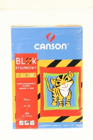 BLOK RYSUNKOWY A4/10K KOL 80G CANS FOL A 20 CANSON