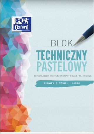 BLOK TECHNICZNY A4 OXFORD 10 KARTEK, PASTELOWY HAMELIN