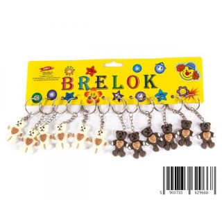 BRELOK GUMOWY MIŚ 4CM PBH A 12 TOYS 0123H MID TOYS