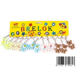 BRELOK GUMOWY MIŚ 4CM PBJ A 12 TOYS 0085N MID TOYS