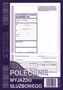 DRUK POLECENIE WYJAZDU SŁUŻBOWEGO A5 MICHALCZYK&PROKOP 505-3 MICHALCZYK I PROKOP