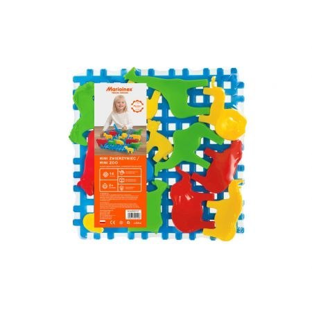 KLOCKI KONSTRUKCYJNE 14 ELEMENTÓW WAFLE MINI ZOO MARIO-INEX 901298 MARIO-INEX