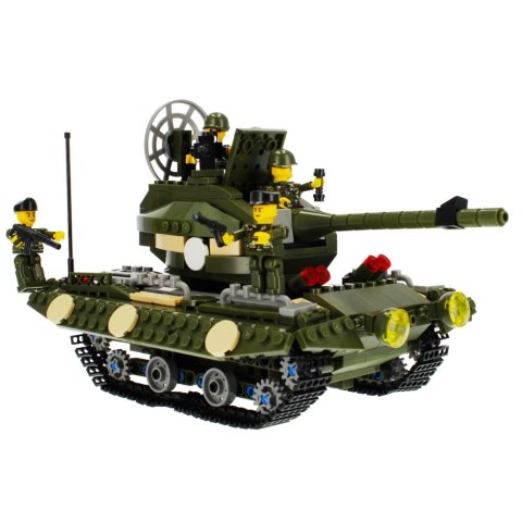 KLOCKI KONSTRUKCYJNE 563 ELEMENTY MILITARIA CZOŁG ALLEBLOX 478261 ALLEBLOX