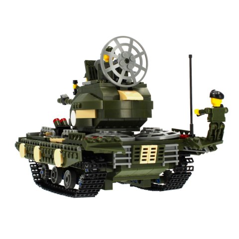 KLOCKI KONSTRUKCYJNE 563 ELEMENTY MILITARIA CZOŁG ALLEBLOX 478261 ALLEBLOX