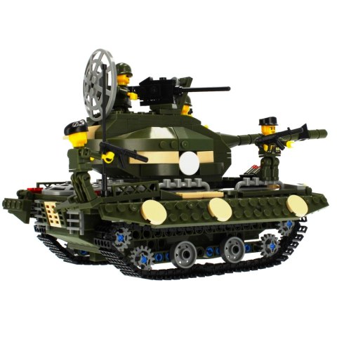 KLOCKI KONSTRUKCYJNE 563 ELEMENTY MILITARIA CZOŁG ALLEBLOX 478261 ALLEBLOX