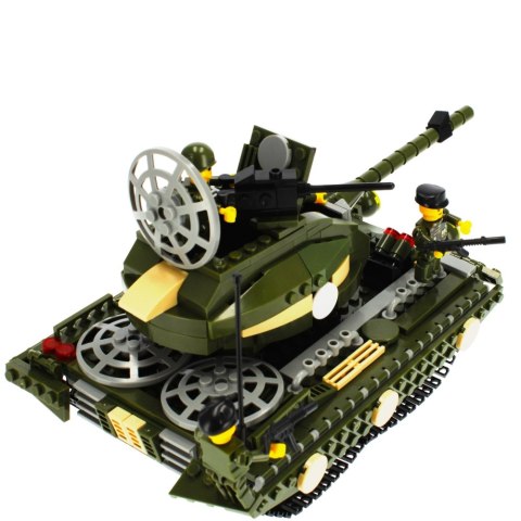 KLOCKI KONSTRUKCYJNE 563 ELEMENTY MILITARIA CZOŁG ALLEBLOX 478261 ALLEBLOX