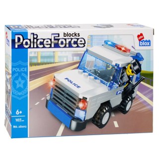 KLOCKI KONSTRUKCYJNE 107 ELEMENTÓW POLICJA ALLEBLOX 492822 ALLEBLOX