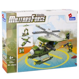 KLOCKI KONSTRUKCYJNE 170 ELEMENTÓW MILITARY ALLEBLOX 492838 ALLEBLOX